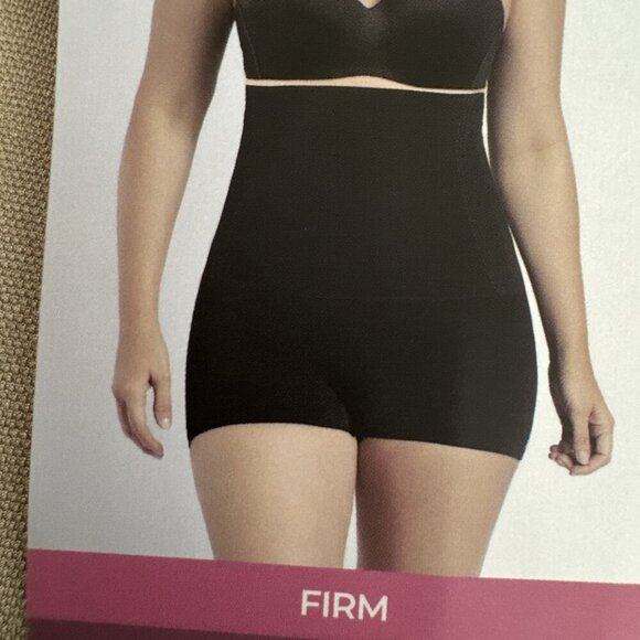 Curveez Women's L Firm Signature Control High Waist Boy Short Nude Beige NWT - Picture 9 of 14